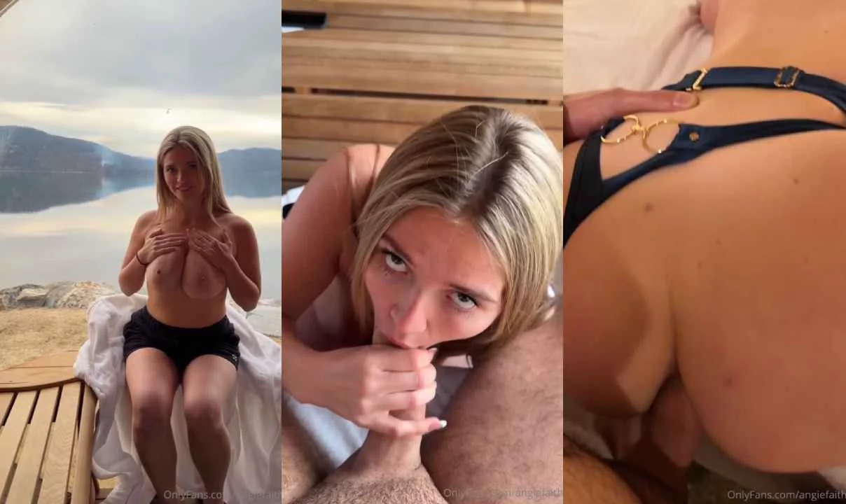 Angie Faith Gets Her Asshole Creampied In Sauna