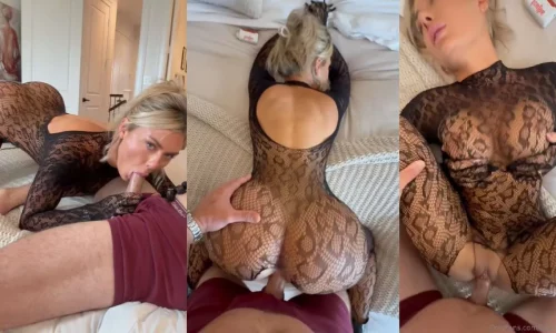 Fallonlovexo Gets Fucked Wearing Her Bodysuit Fishnet
